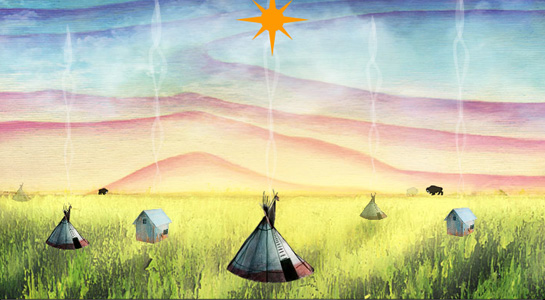 Selon bon nombre de récits pied-noir, les êtres humains sont les égaux de toute la création.